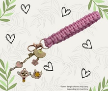 Load image into Gallery viewer, Pink Fan Wristlet Lanyard
