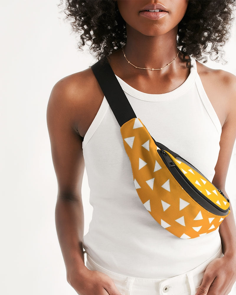 Orange and Yellow Gradient Anime Inspired Bag Pattern Crossbody Sling Bag